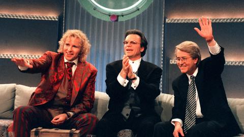 Show-Comebacks Wetten, dass...? 100. Folge mit allen drei Moderatoren 1996