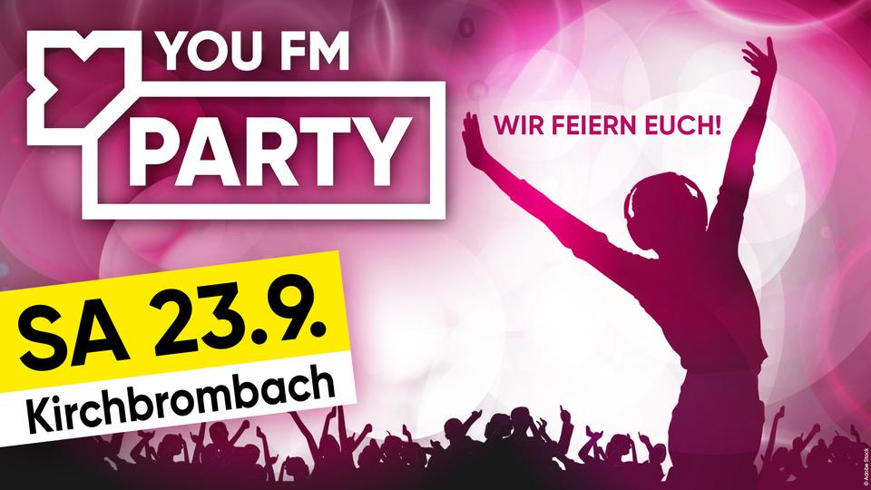 Plakatmotiv YOU FM Party Kirchbrombach